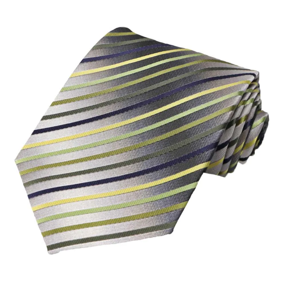Bridal Clover Kissimmee Striped Necktie sold by TieMart