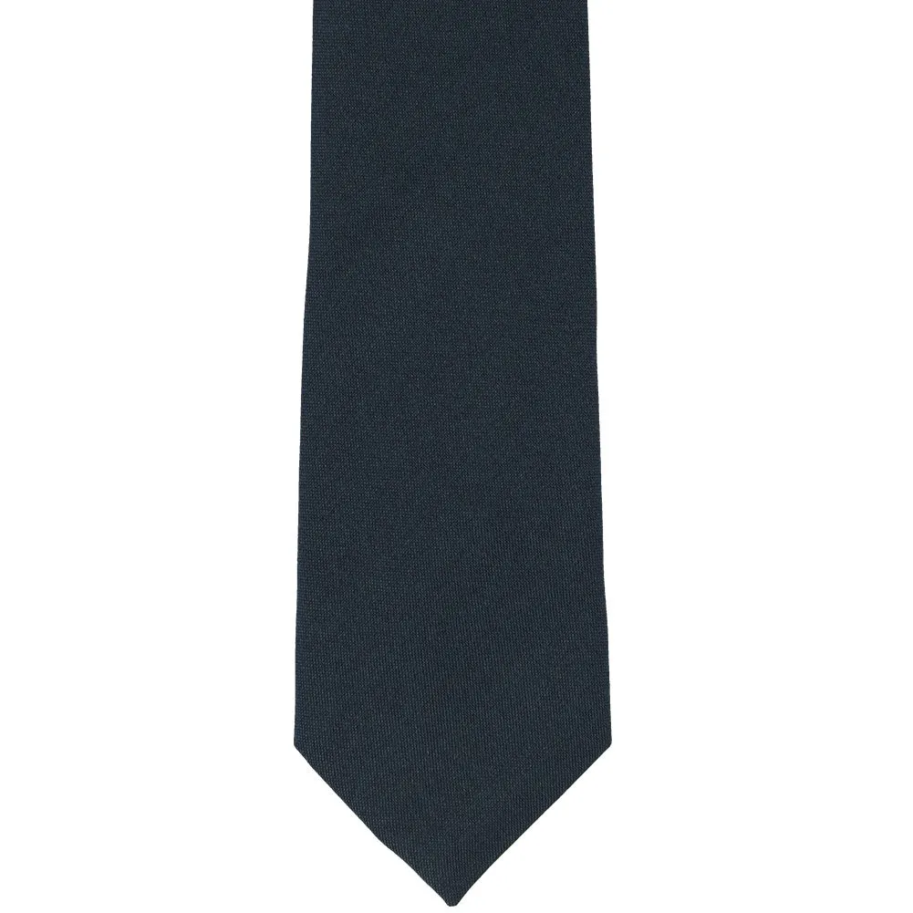 Men's Dark Navy Blue Uniform Necktie sold by TieMart product image thumbnail 2