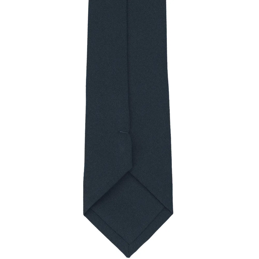 Men's Dark Navy Blue Uniform Necktie sold by TieMart product image thumbnail 3