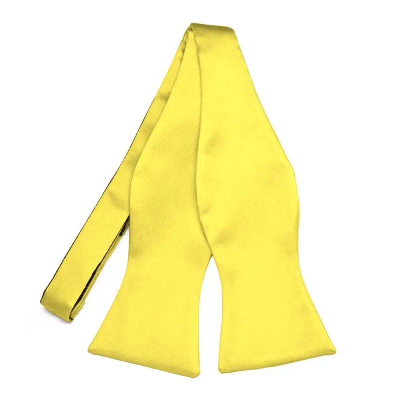 Yellow Premium Self-Tie Bow Tie sold by TieMart