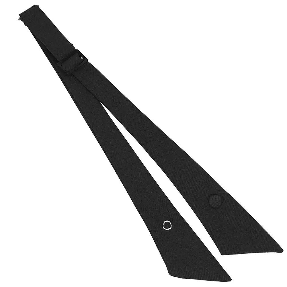 Black Crossover Uniform Tie sold by TieMart product image thumbnail 3