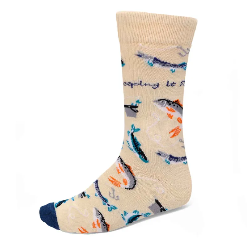 Men's Keeping It Reel Socks sold by TieMart