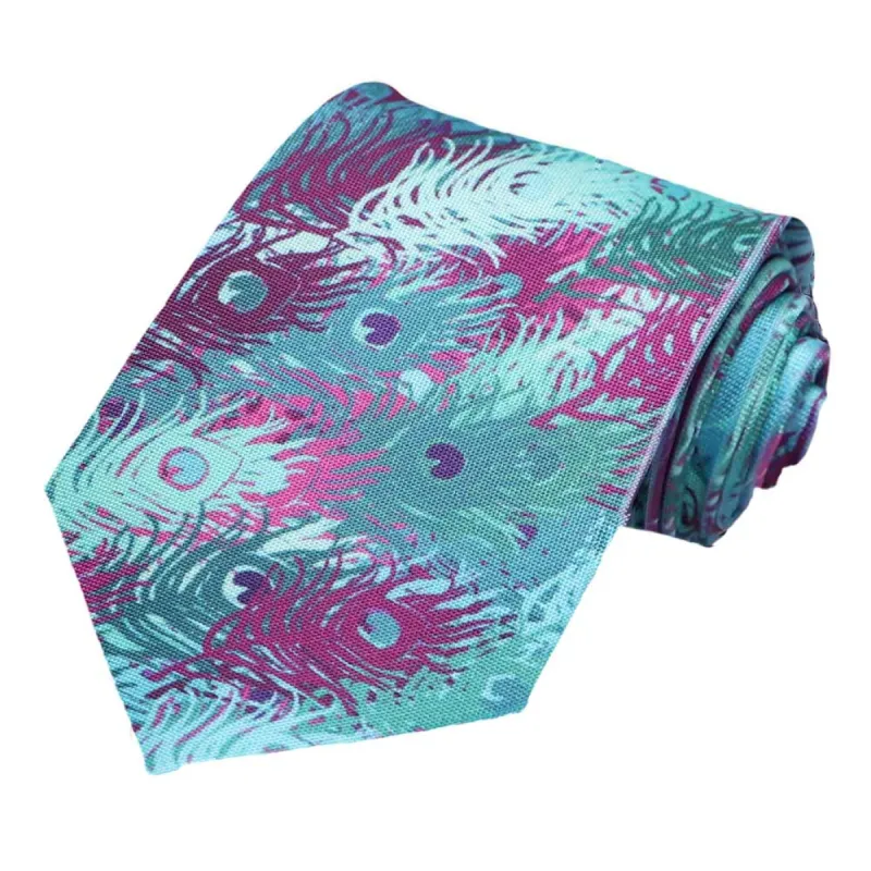 Peacock Feather Necktie sold by TieMart