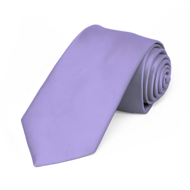 Freesia Premium Slim Necktie, 2.5" Width sold by TieMart