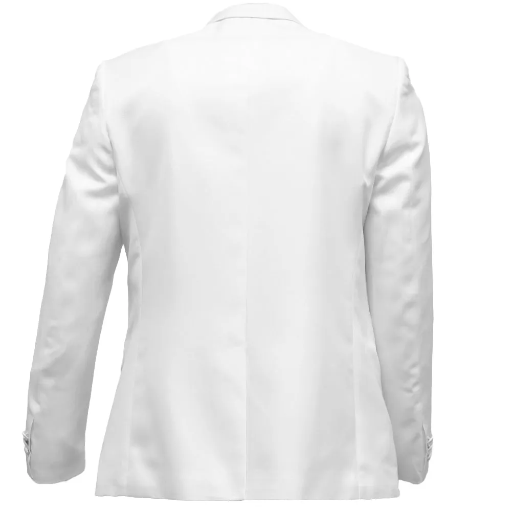 White Peak Lapel Dinner Jacket sold by TieMart product image thumbnail 3