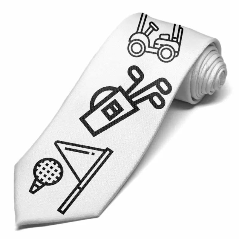 Golf Coloring Book Necktie sold by TieMart