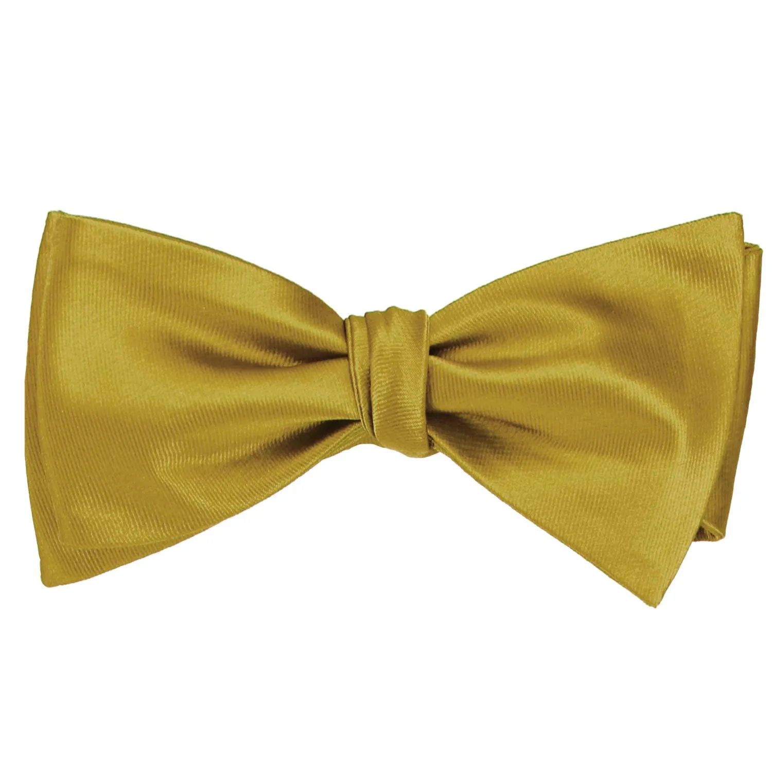 Gold Self-Tie Bow Tie sold by TieMart product image thumbnail 2