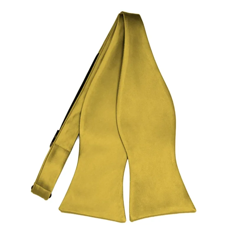 Gold Self-Tie Bow Tie sold by TieMart