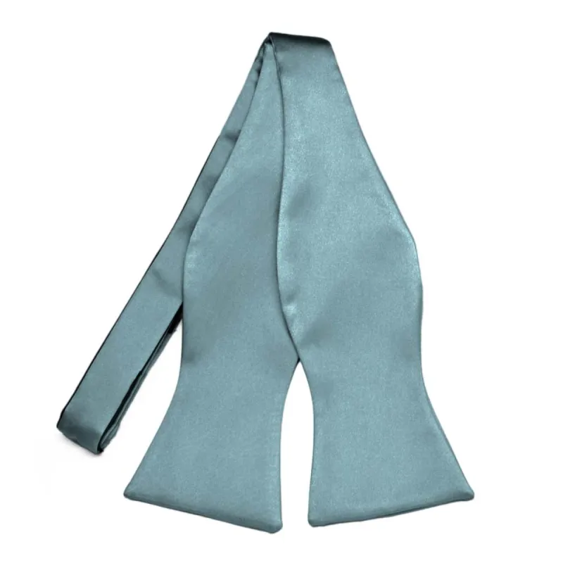 Mystic Blue Premium Self-Tie Bow Tie sold by TieMart