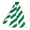 Kelly Green and White Striped Self-Tie Bow Tie sold by TieMart
