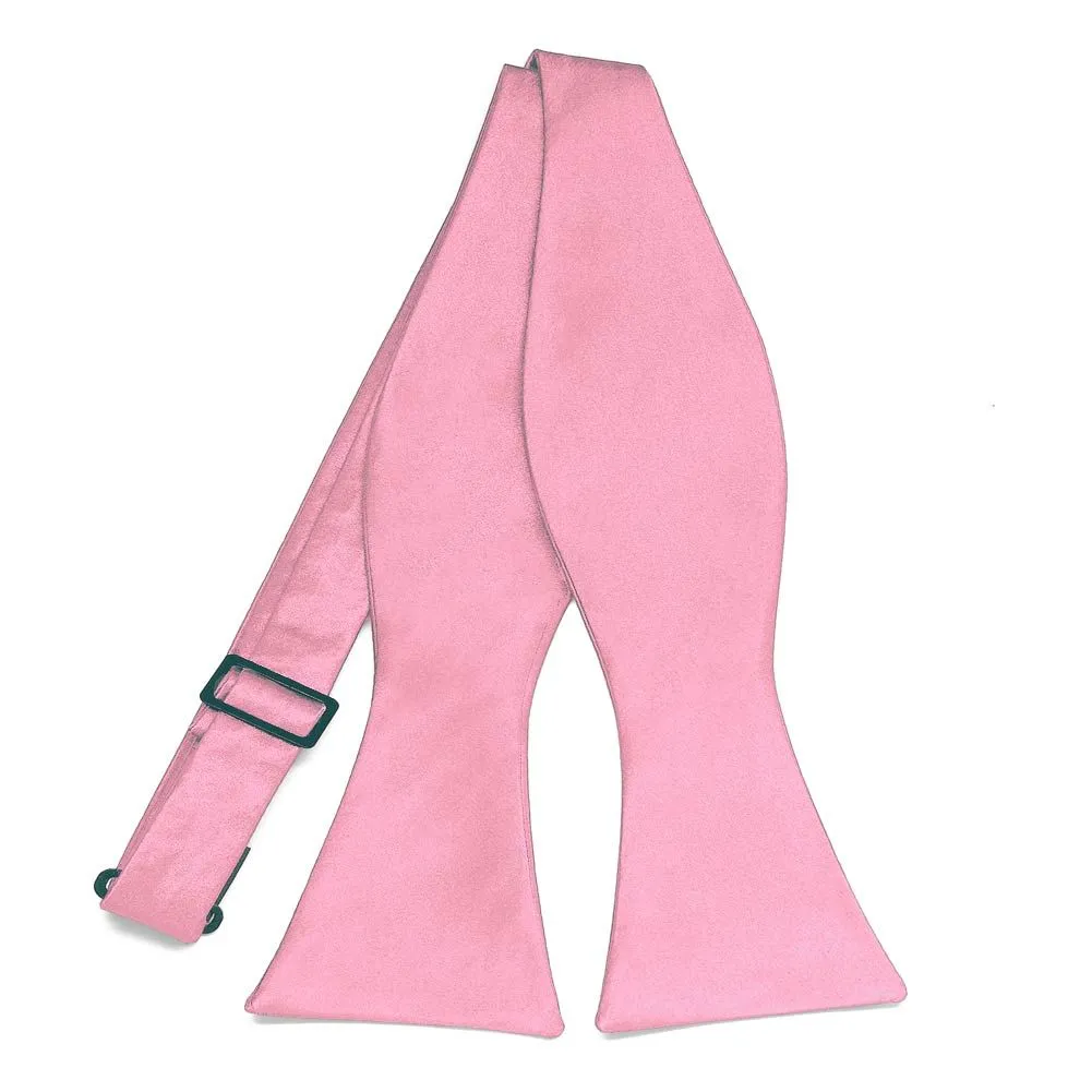 Bright Pink Self-Tie Bow Tie sold by TieMart