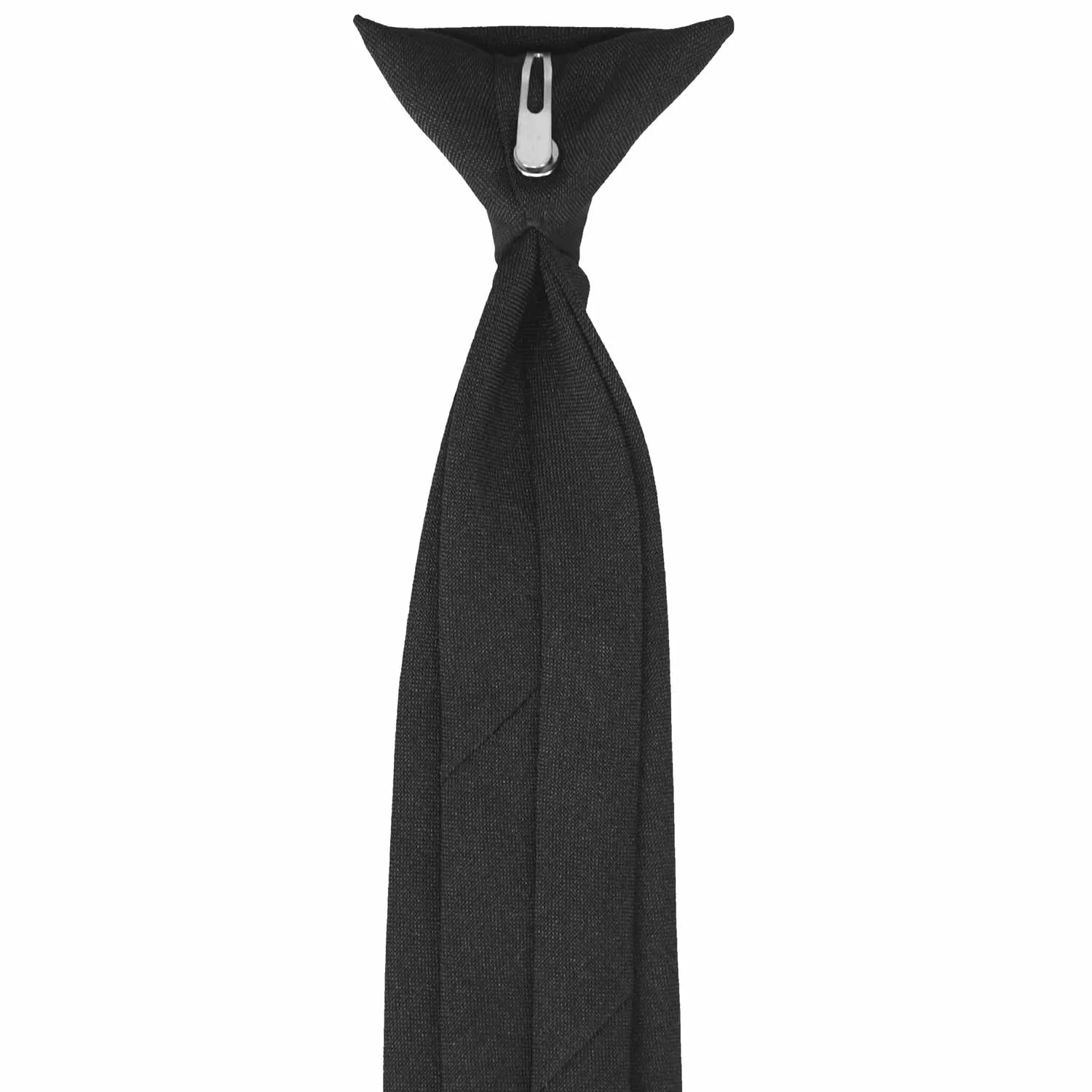 Black Clip-On Uniform Tie sold by TieMart product image thumbnail 4