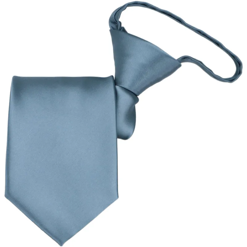Serene Blue Premium Zipper Tie sold by TieMart
