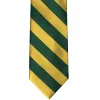 Hunter Green and Gold Striped Tie sold by TieMart