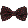 Black and Red Walker Geometric Bow Tie sold by TieMart