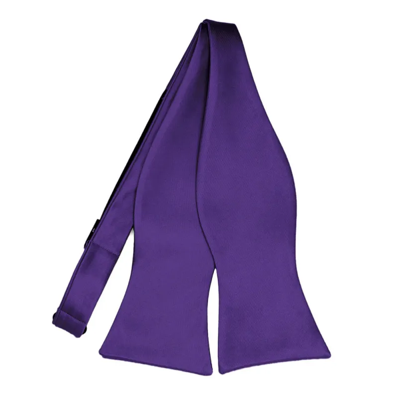Dark Purple Self-Tie Bow Tie sold by TieMart