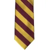 Maroon and Gold Striped Zipper Tie sold by TieMart