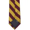 Maroon and Gold Striped Zipper Tie sold by TieMart