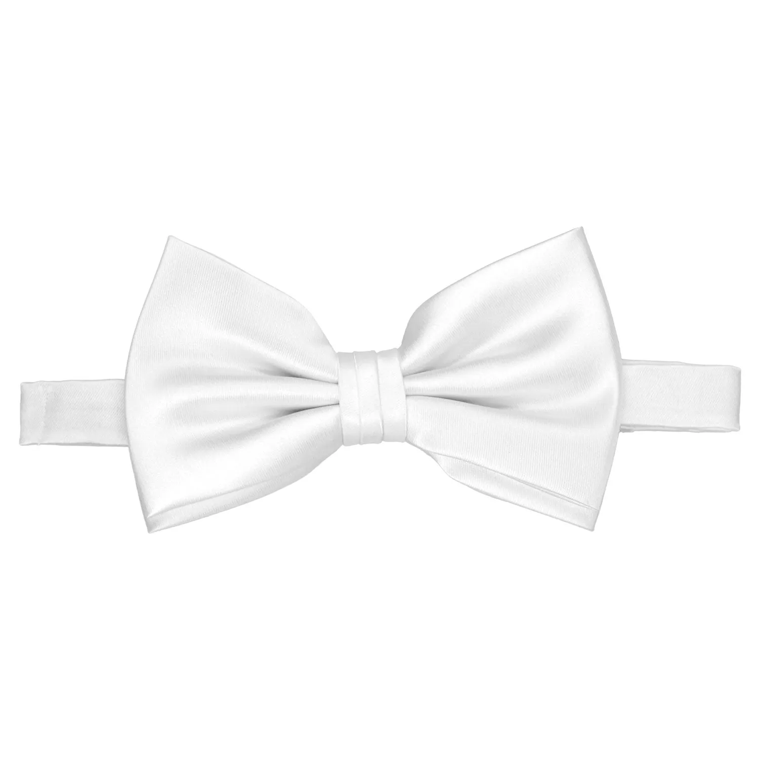 White Premium Bow Tie sold by TieMart product image thumbnail 2
