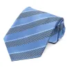 Cornflower Lancer Striped Necktie sold by TieMart