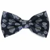 Navy Blue Ivanhoe Paisley Bow Tie sold by TieMart