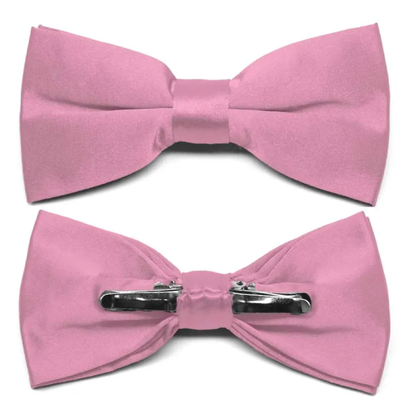 Antique Pink Clip-On Bow Tie sold by TieMart