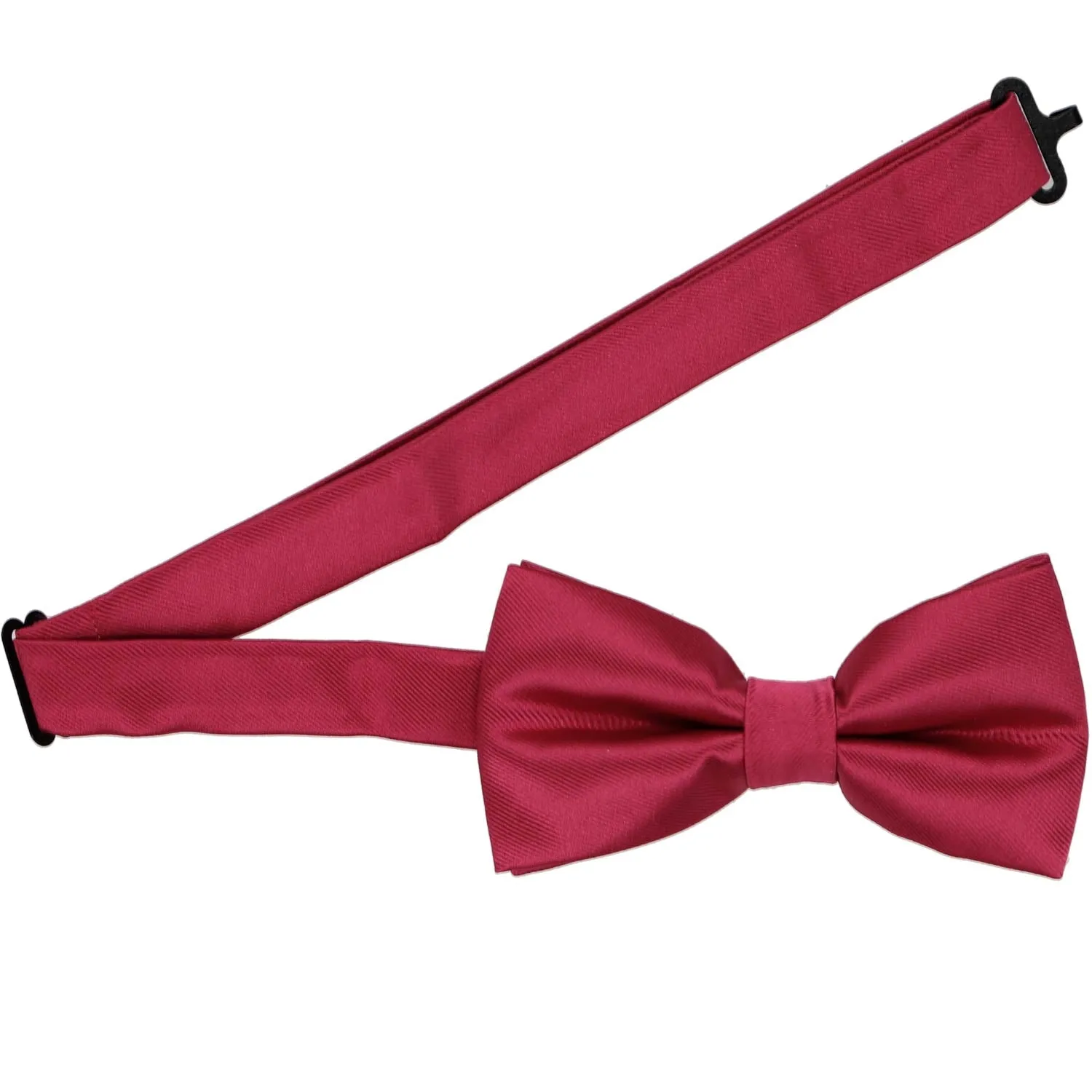 Crimson Red Band Collar Bow Tie sold by TieMart product image thumbnail 3