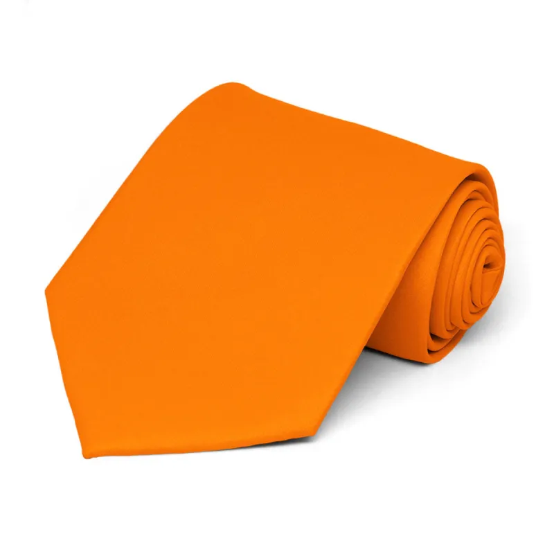 Pumpkin Orange Staff Tie sold by TieMart