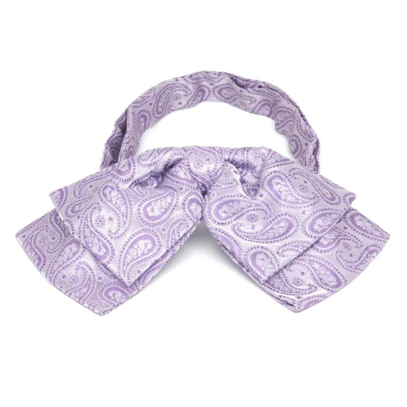 Thistle Purple Darlene Paisley Floppy Bow Tie sold by TieMart