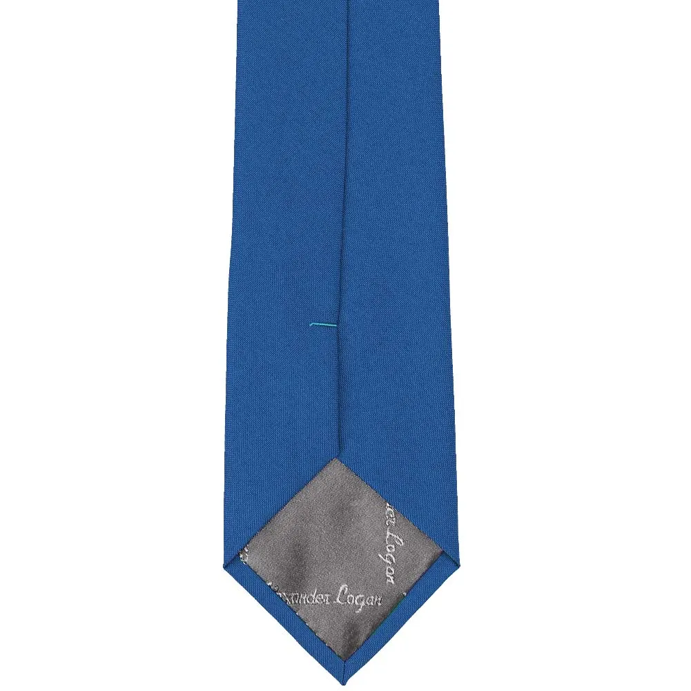 Cobalt Blue Matte Finish Necktie, 3" Width sold by TieMart product image thumbnail 3