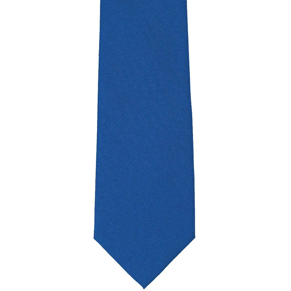Cobalt Blue Matte Finish Necktie, 3" Width sold by TieMart product image thumbnail 2