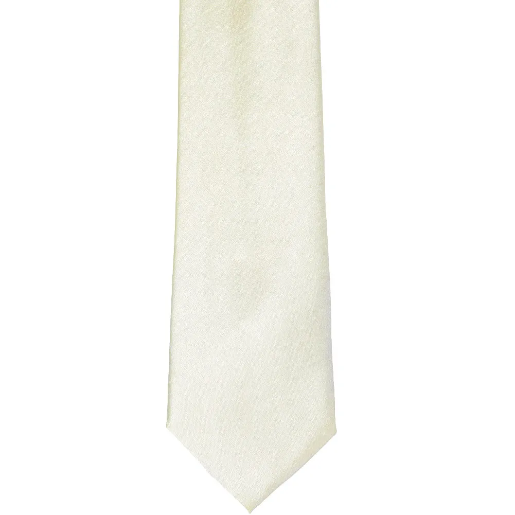 Pearl Slim Solid Color Necktie, 2.5" Width sold by TieMart product image thumbnail 2