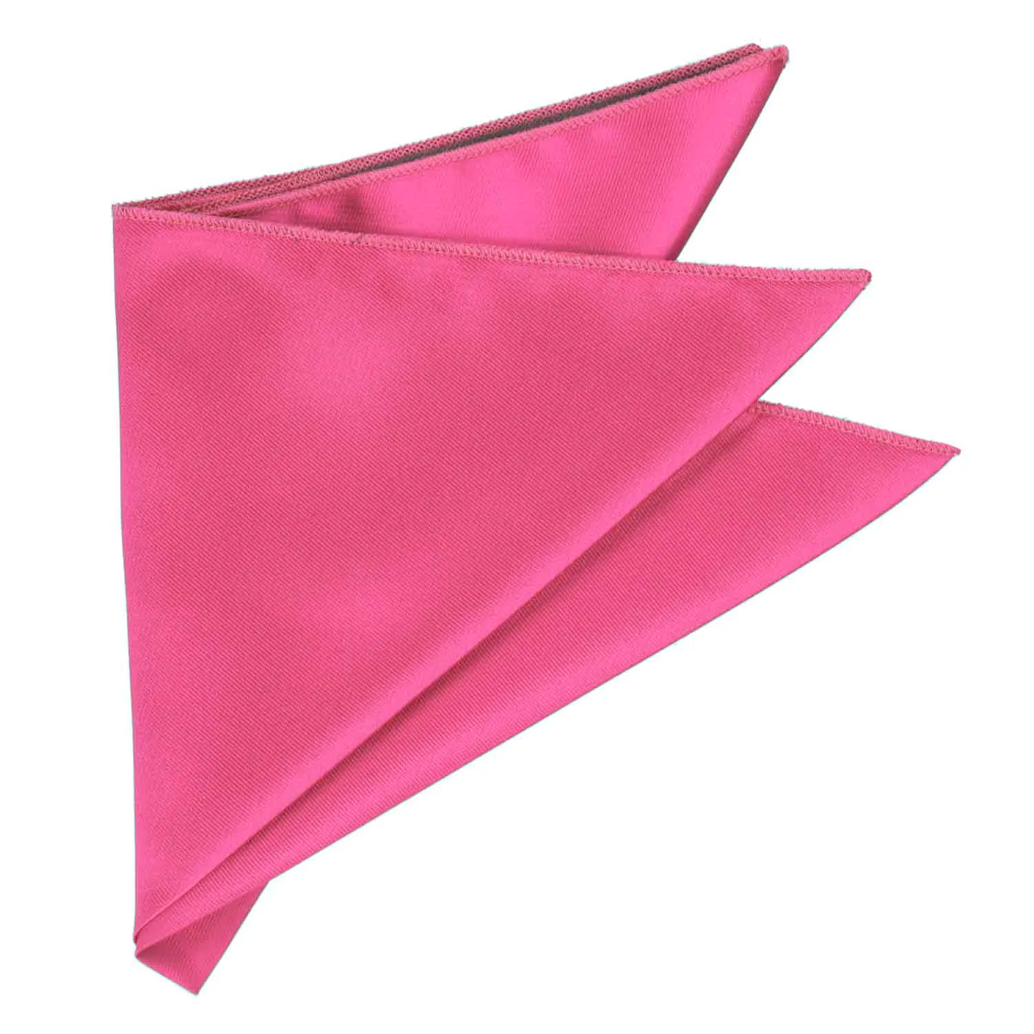 Hot Pink Solid Color Pocket Square sold by TieMart product image thumbnail 3