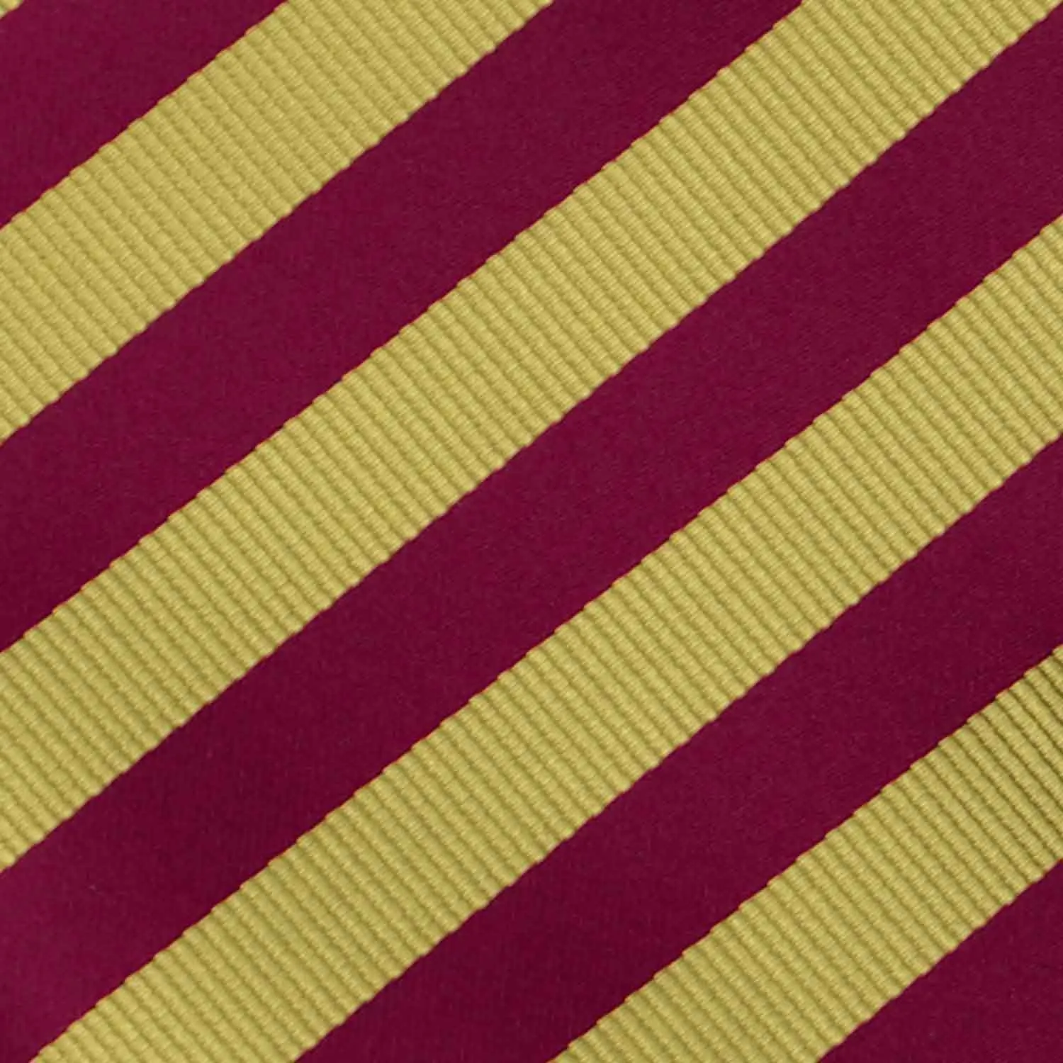 Maroon and Gold Formal Striped Pocket Square sold by TieMart product image thumbnail 4