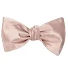 Blush Pink Self-Tie Bow Tie sold by TieMart