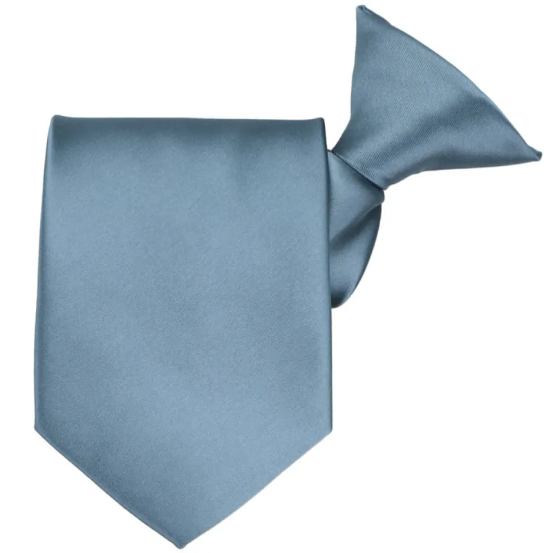 Serene Blue Premium Clip-On Tie sold by TieMart