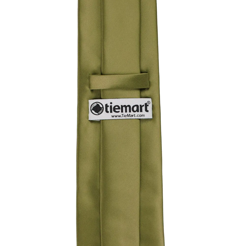 Fern Premium Solid Color Necktie sold by TieMart product image thumbnail 4