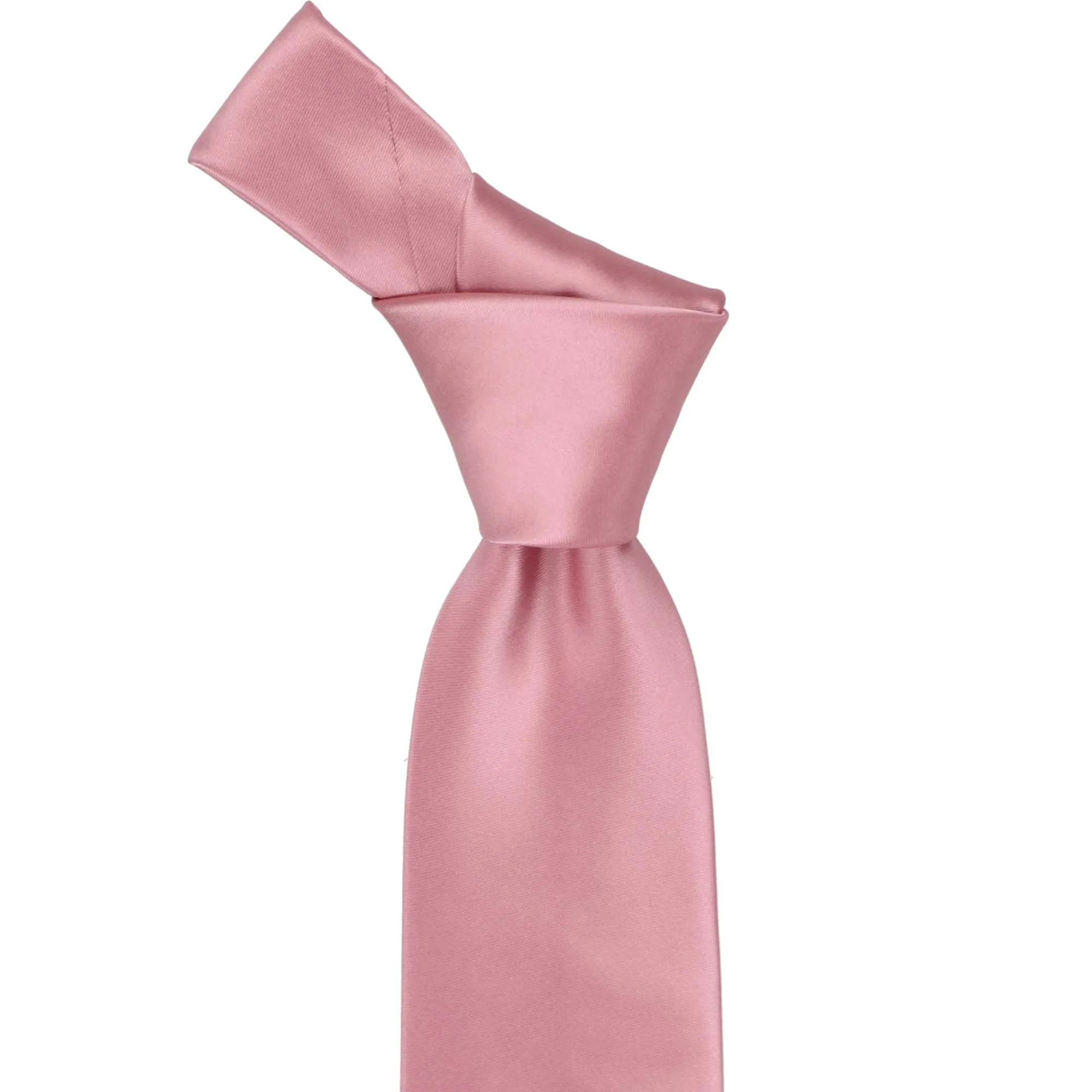 Pink Champagne Premium Extra Long Solid Color Necktie sold by TieMart product image thumbnail 2
