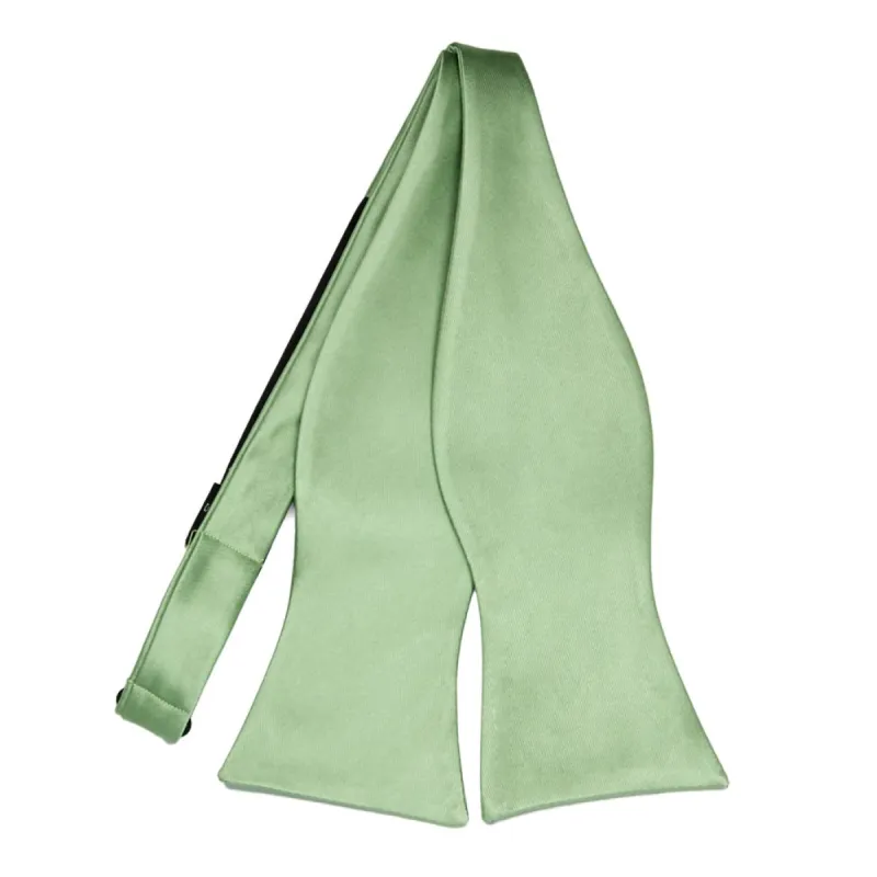 Mint Green Self-Tie Bow Tie sold by TieMart