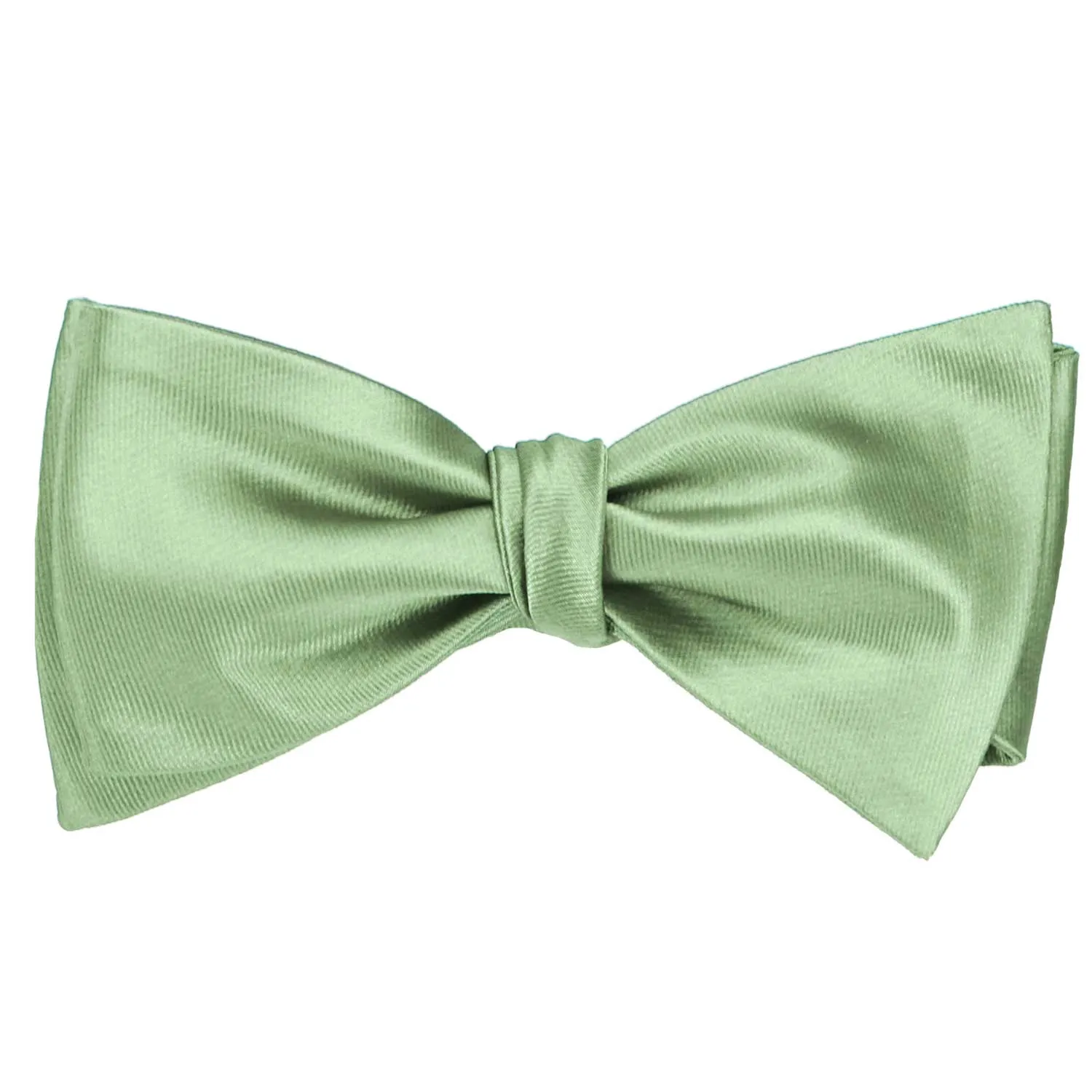 Mint Green Self-Tie Bow Tie sold by TieMart product image thumbnail 2