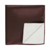 Brown Solid Color Pocket Square sold by TieMart