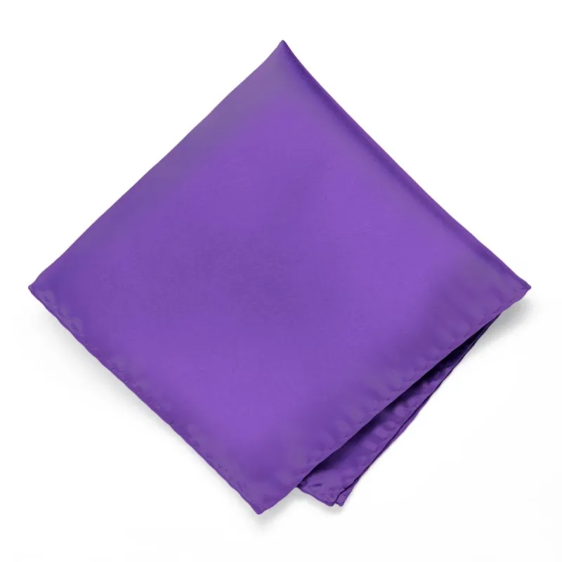 Pansy Purple Premium Pocket Square sold by TieMart