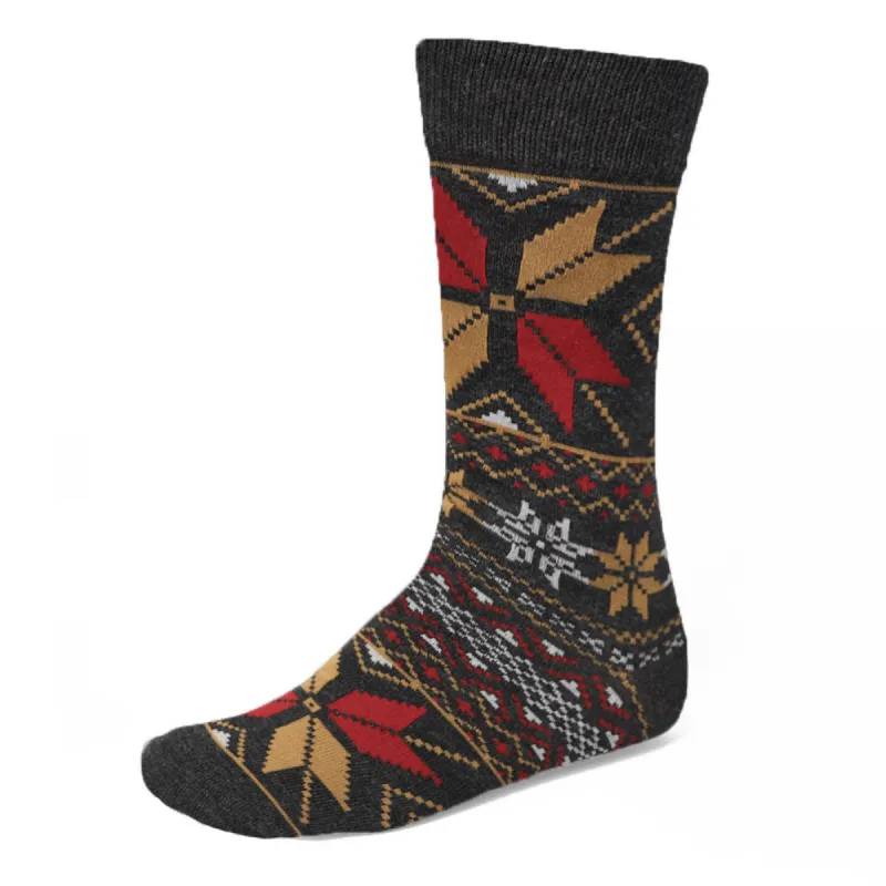 Men's Fair Isle Sweater Socks sold by TieMart
