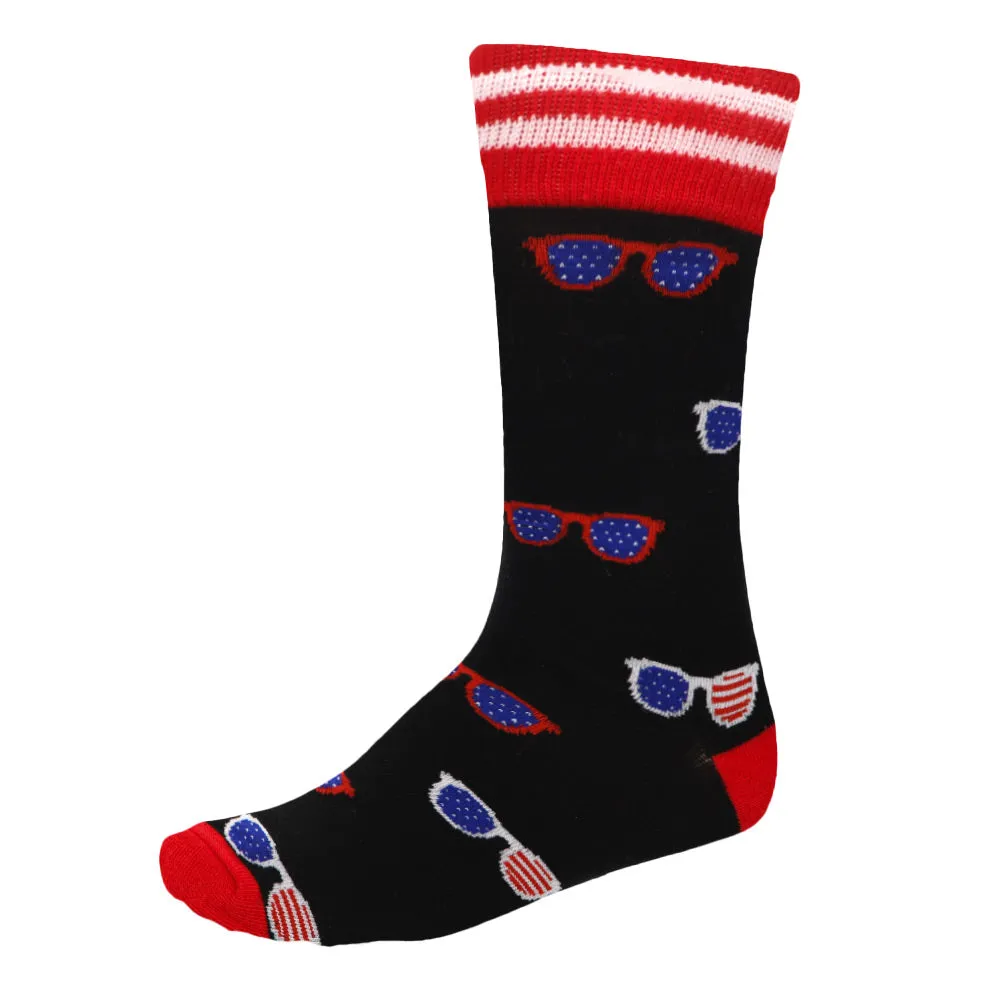 Men's Patriotic Sunglasses Socks sold by TieMart