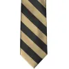 Golden Champagne and Black Striped Tie sold by TieMart