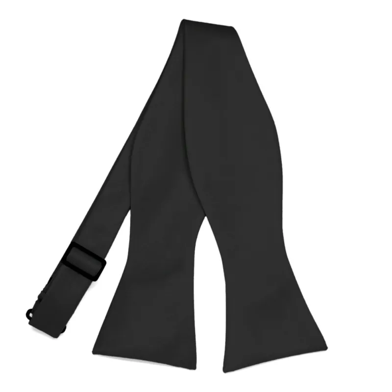 Black Self-Tie Bow Tie sold by TieMart