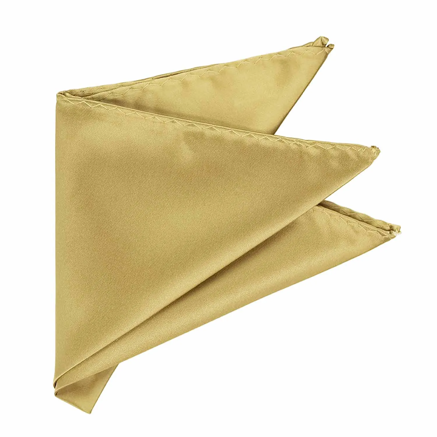 Light Gold Premium Pocket Square sold by TieMart product image thumbnail 3