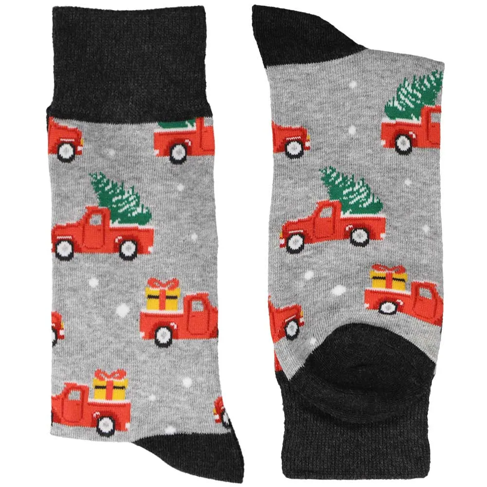 Men's Christmas Pickup Truck Socks sold by TieMart product image thumbnail 2