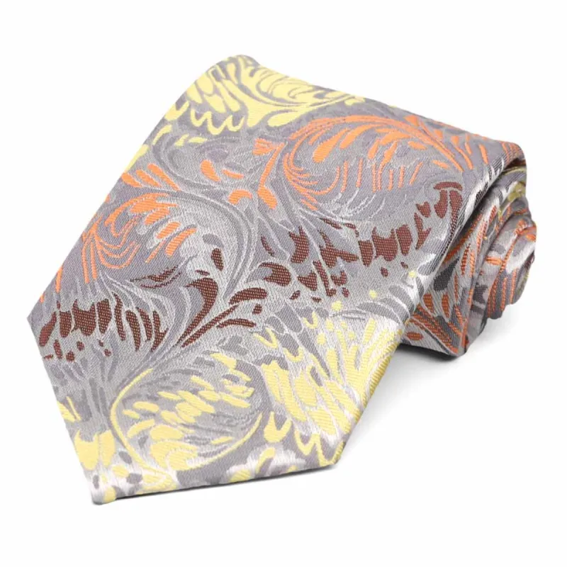 Silver Smithville Geometric Necktie sold by TieMart