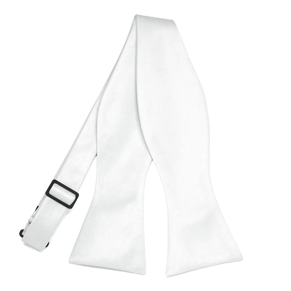 White Self-Tie Bow Tie sold by TieMart